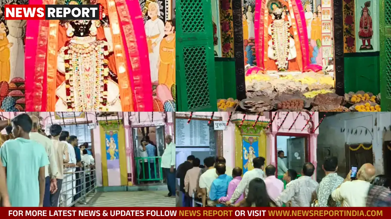 मिर्जापुर के बेटी जी मंदिर में अन्नकूट पर्व, छप्पन भोग के दर्शन को उमड़ी भीड़ मिर्जापुर के बेटी जी मंदिर में अन्नकूट पर्व, छप्पन भोग के दर्शन को उमड़ी भीड़