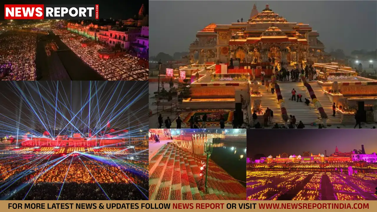 अयोध्या: दीपोत्सव 2025 में 1100 स्वदेशी ड्रोनों ने आकाश में उकेरी रामायण कथा अयोध्या: दीपोत्सव 2025 में 1100 स्वदेशी ड्रोनों ने आकाश में उकेरी रामायण कथा