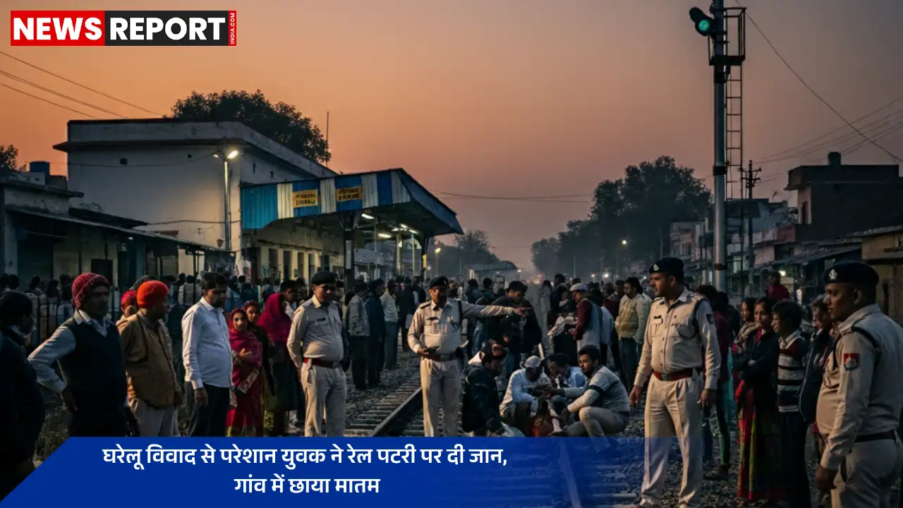 आजमगढ़: गृह क्लेश से व्यथित युवक ने ट्रेन के आगे कूदकर ली अपनी जान, परिवार शोकाकुल