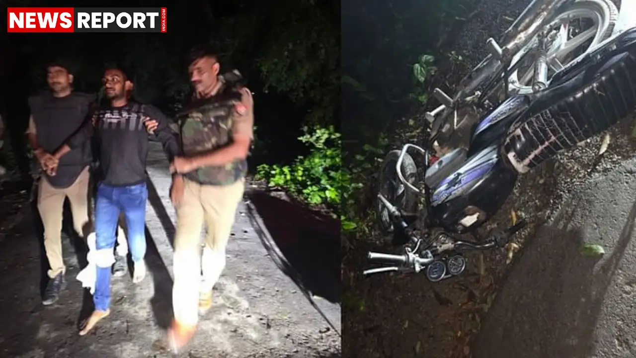 बलिया के नगरा थाना क्षेत्र में पुलिस और बदमाशों के बीच मुठभेड़ में, सतीश सैनी नामक एक इनामी बदमाश को गिरफ्तार किया गया, जिसके पैर में गोली लगी है और वह अस्पताल में भर्ती है।