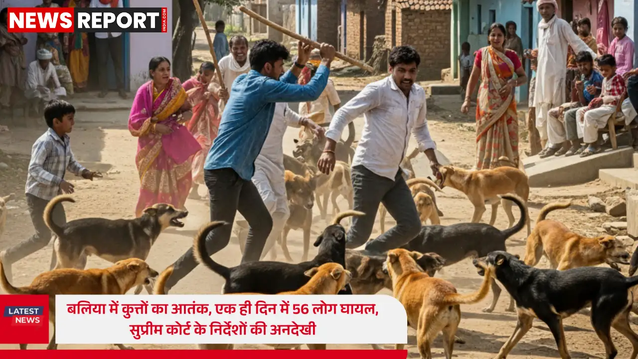 बलिया में आवारा कुत्तों का कहर, एक दिन में 56 लोग घायल, स्थानीय प्रशासन की लापरवाही उजागर