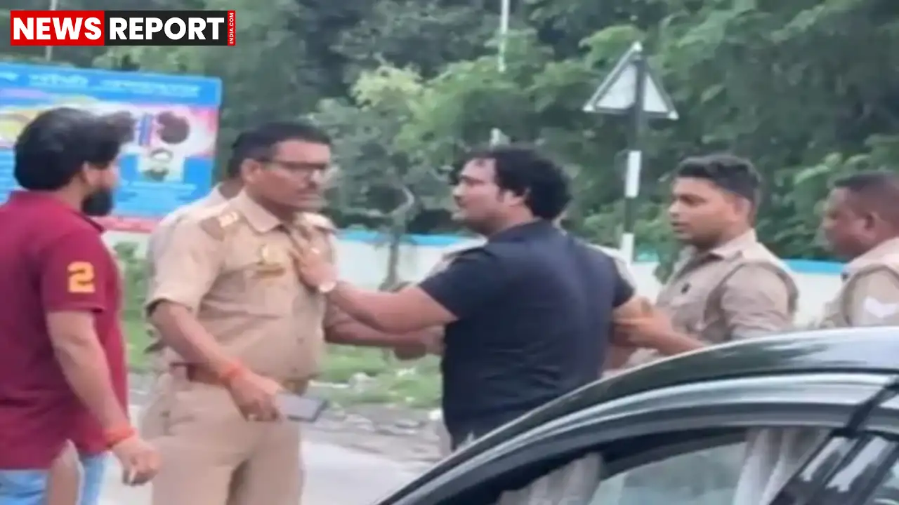 अमेठी में ड्रग इंस्पेक्टर कमलेश मिश्रा ने शराब के नशे में हूटर बजाते हुए तेज रफ्तार गाड़ी चलाकर दहशत फैलाई, पुलिस से धक्का-मुक्की की, जिसके बाद वीडियो वायरल हो गया।