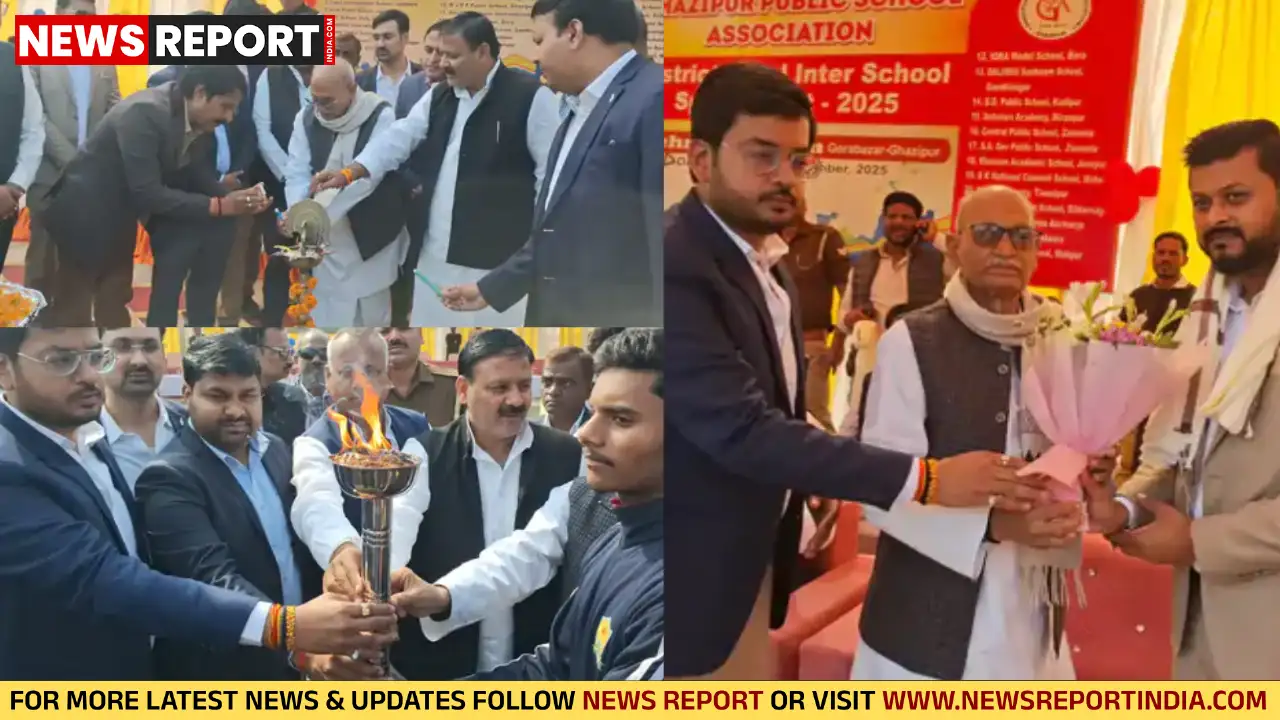 गाजीपुर में गाजीपुर पब्लिक स्कूल एसोसिएशन ने नेहरू स्टेडियम में विद्यालयी खेलकूद प्रतियोगिता आयोजित की, जिसमें 18 स्कूलों के छात्र हिस्सा ले रहे हैं।