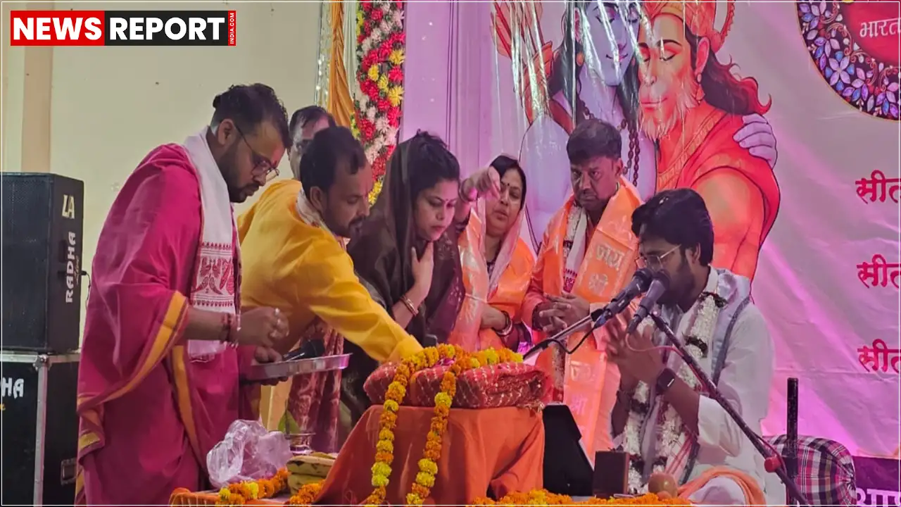 गाजीपुर में माँ आशा तारा फाउंडेशन द्वारा आयोजित आध्यात्मिक कार्यक्रम का शुभारंभ समाजसेवी डॉ. डी.पी. सिंह और उनकी पत्नी श्रीमती रीता सिंह ने किया, जिसमें श्रीराम कथा का गुणगान हुआ।