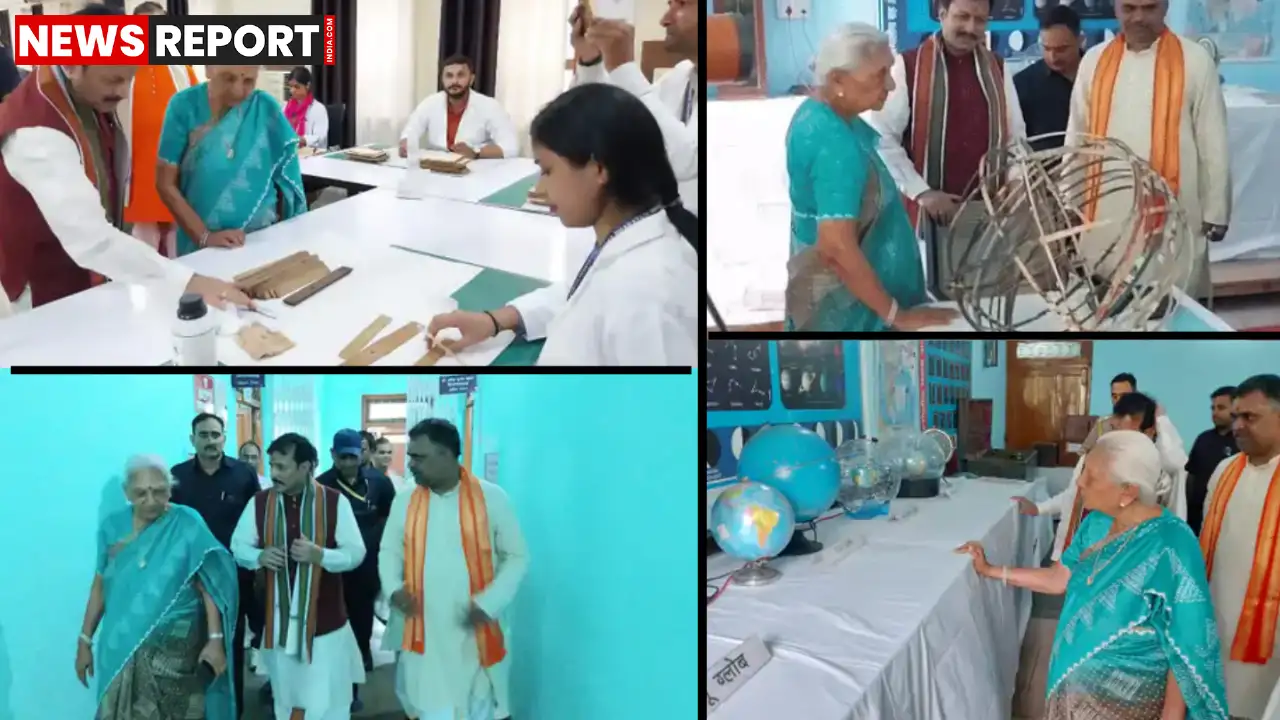 राज्यपाल आनंदी बेन पटेल ने संस्कृत विश्वविद्यालय का निरीक्षण किया, छात्रों से संवाद