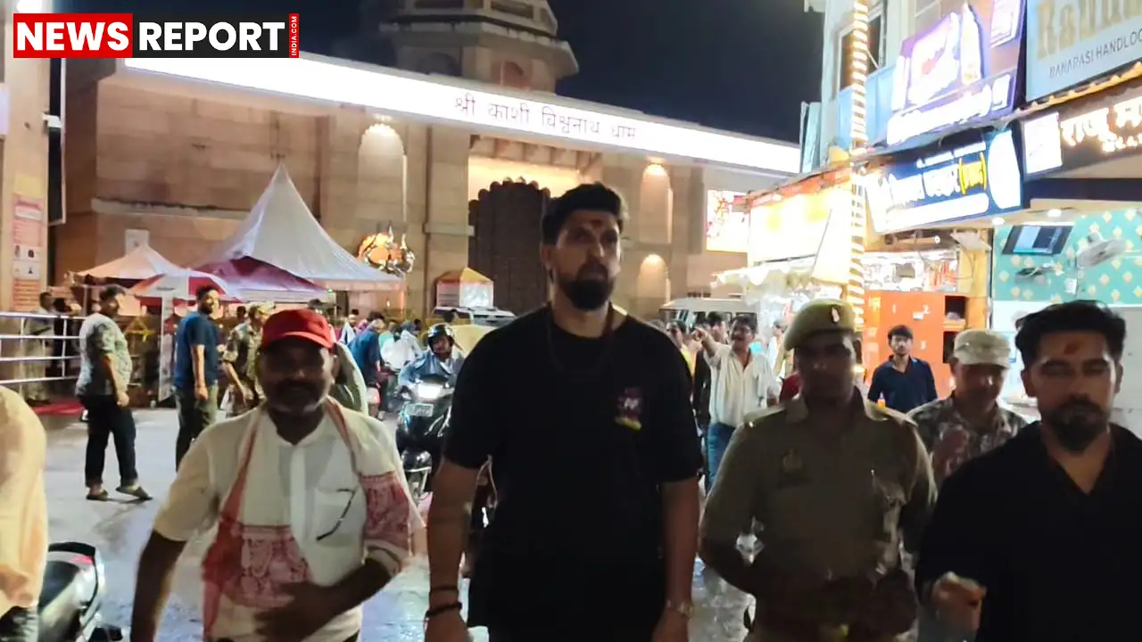 वाराणसी: क्रिकेटर इशांत शर्मा ने काशी विश्वनाथ मंदिर में किया रुद्राभिषेक, हर-हर महादेव से गूंजा पूरा क्षेत्र