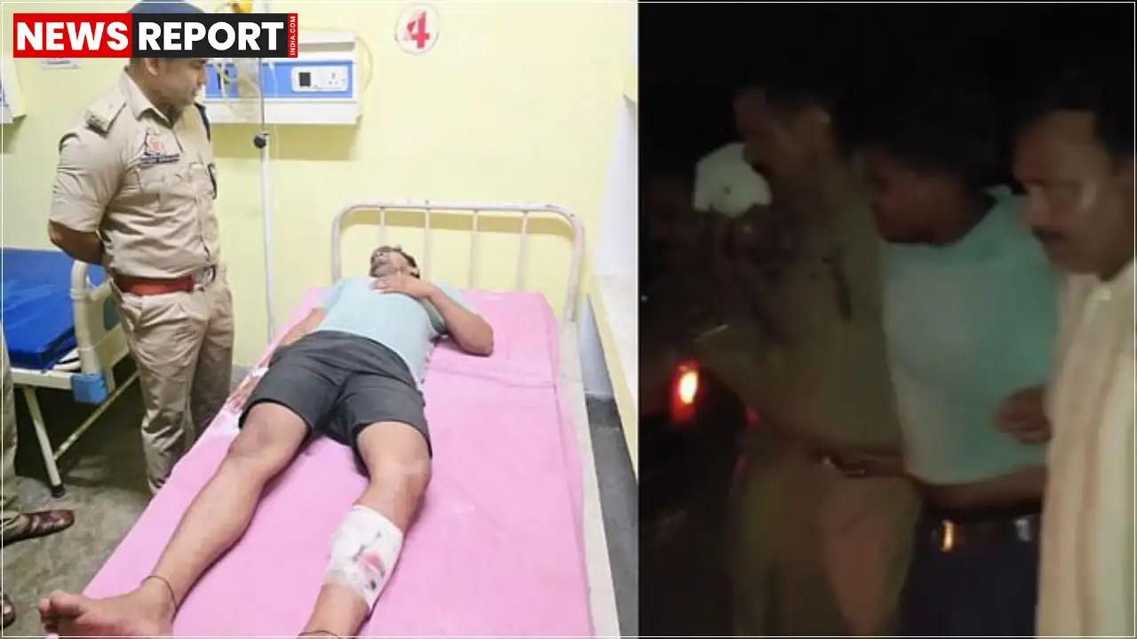 जौनपुर के केराकत में पुलिस और स्वॉट टीम की संयुक्त कार्रवाई में मुठभेड़ के बाद चेन स्नैचर चन्द्रदीप पटेल गिरफ्तार, जवाबी फायरिंग में आरोपी के पैर में लगी गोली, लूटी गई चेन गलाने वाला भी पकड़ा गया।