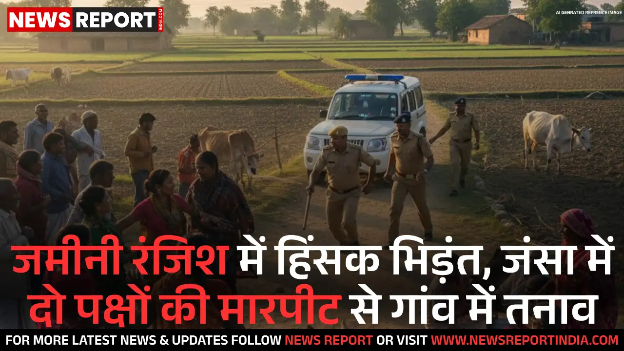 वाराणसी: जमीनी रंजिश में हिंसक भिड़ंत, जंसा में दो पक्षों की मारपीट से गांव में तनाव वाराणसी: जमीनी रंजिश में हिंसक भिड़ंत, जंसा में दो पक्षों की मारपीट से गांव में तनाव