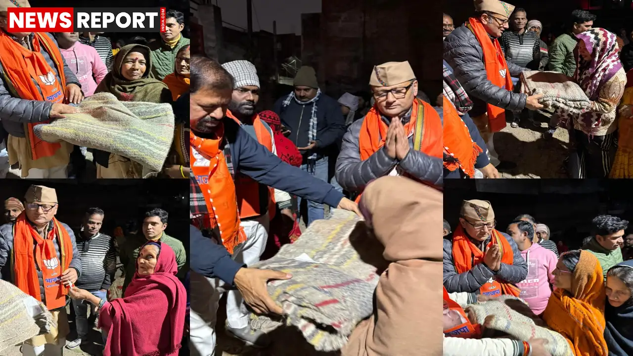 वाराणसी में कैंट विधायक सौरभ श्रीवास्तव ने सुंदरपुर और पटिया में सैकड़ों जरूरतमंदों को शीतलहर से बचाने के लिए कंबल वितरित किए।
