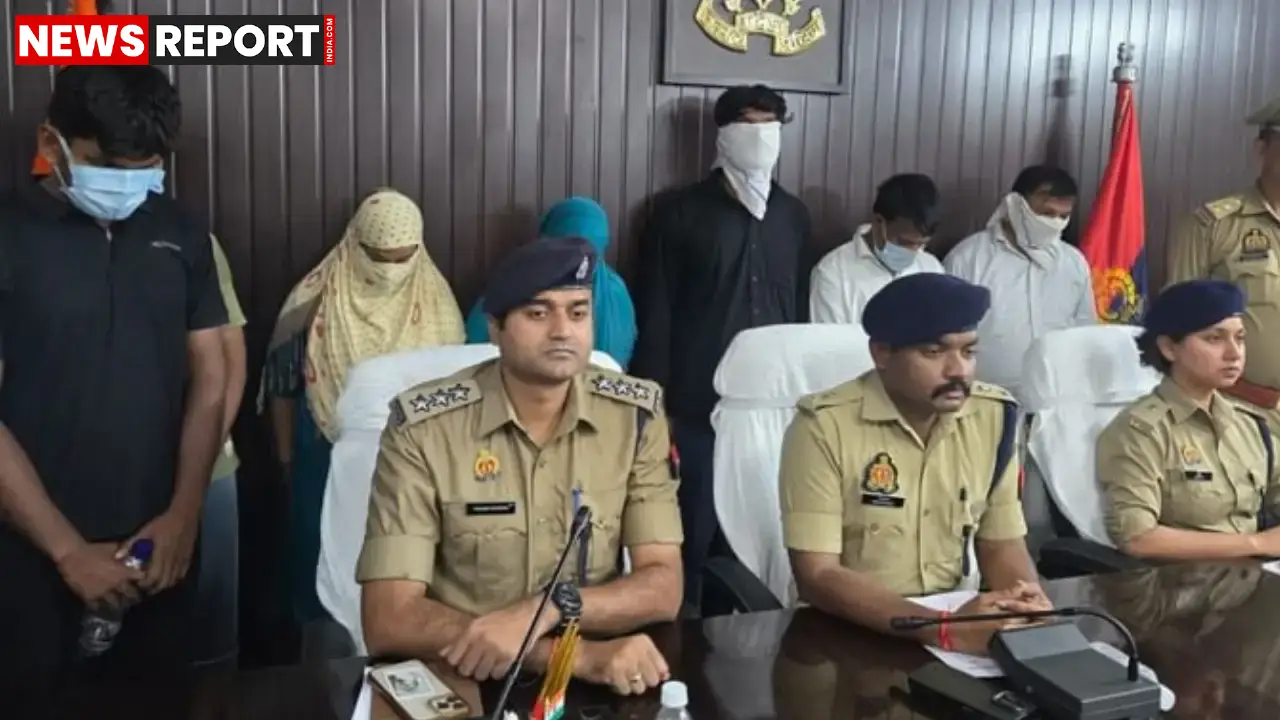 वाराणसी साइबर सेल ने महमूरगंज में फर्जी कॉल सेंटर का भंडाफोड़ कर विदेश में नौकरी का झांसा देकर ठगी करने वाले सात आरोपी पकड़े।