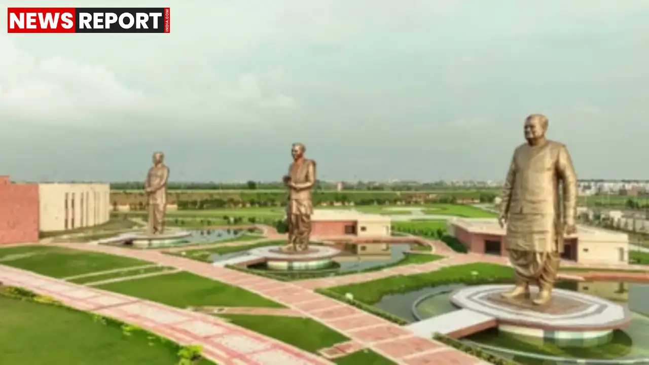 लखनऊ में पीएम मोदी आज राष्ट्र प्रेरणा स्थल का उद्घाटन करेंगे, तीन महान नेताओं की 65 फीट प्रतिमाओं का अनावरण होगा।
