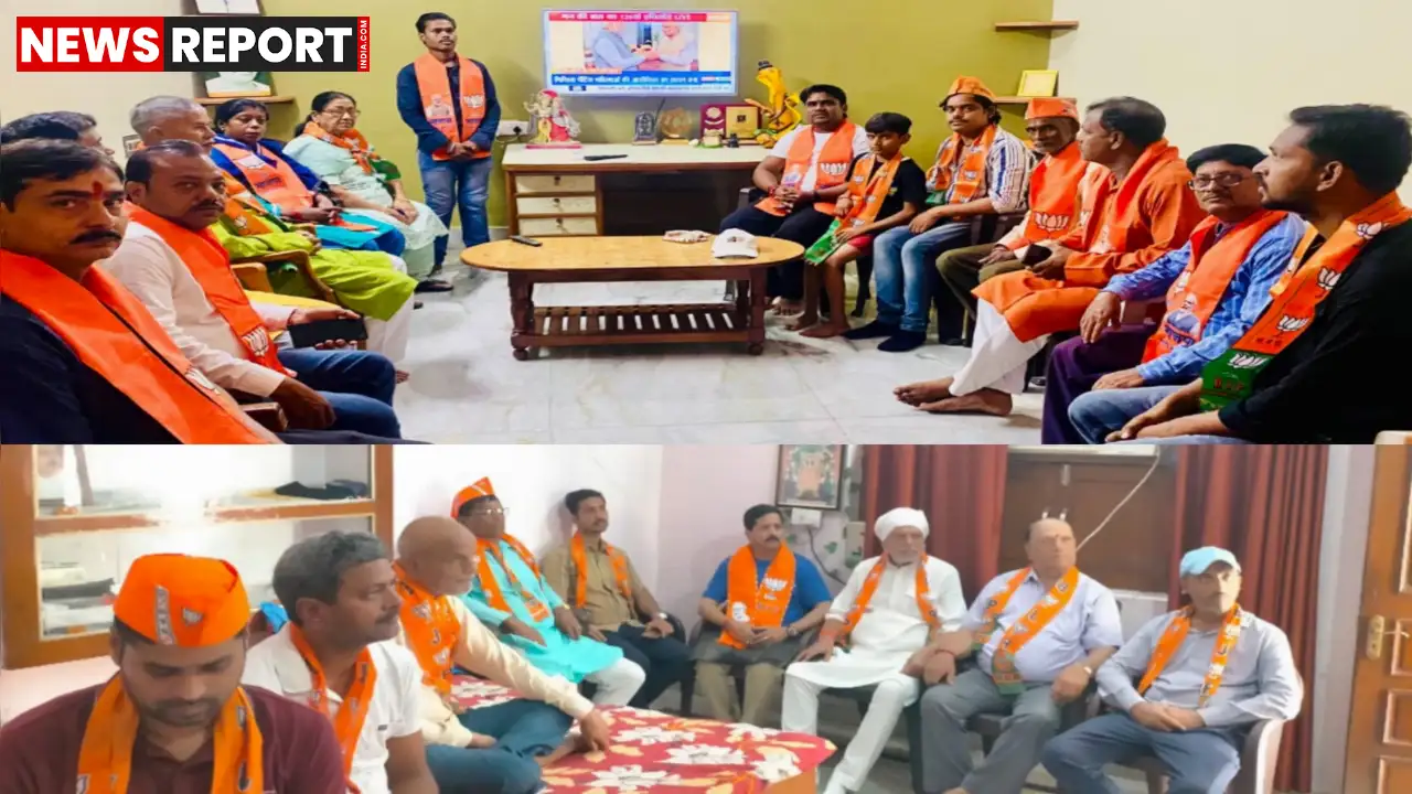 वाराणसी के भगवानपुर, रामनगर समेत कई मोहल्लों में भाजपा कार्यकर्ताओं व जनता ने पीएम मोदी के मन की बात सुनी।