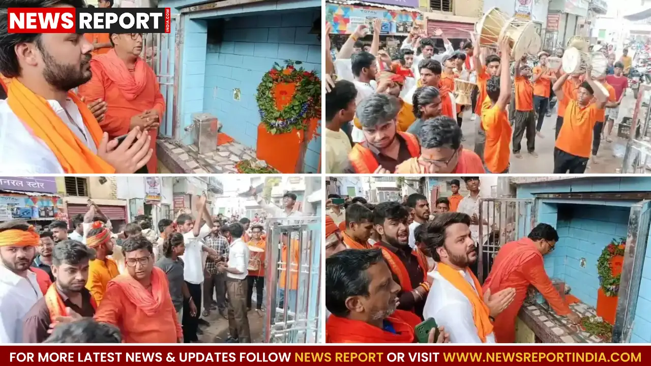 वाराणसी: मदनपुरा हनुमान मंदिर पर चालीसा पाठ करने जा रहे हिंदू परिषद कार्यकर्ताओं को पुलिस ने रोका