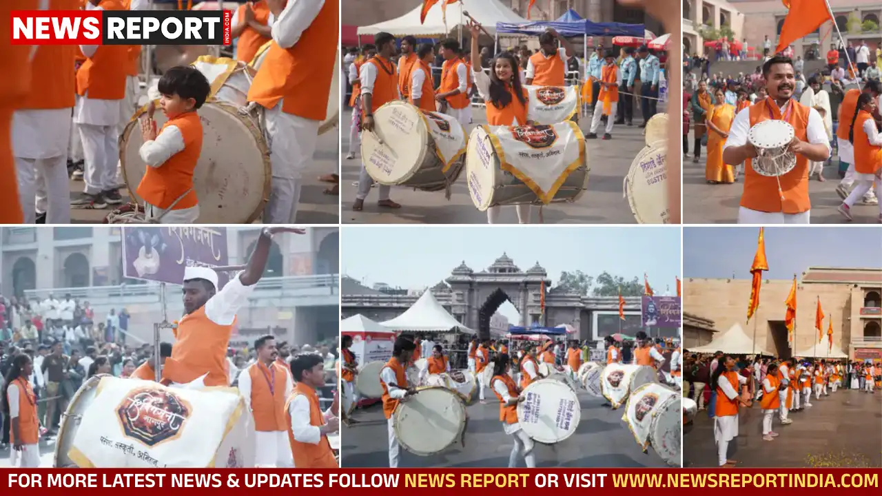 नागपुर के शिवगर्जना संस्था ने काशी विश्वनाथ धाम में ढोल ताशा की विशेष प्रस्तुति से शिवांजलि दी, श्रद्धालुओं का मन मोह लिया।