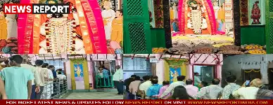 मिर्जापुर के प्रसिद्ध बेटी जी मंदिर में अन्नकूट पर्व धूमधाम से मना, श्री गोवर्धननाथ महाराज को छप्पन भोग अर्पित किया गया।