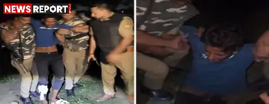 बलिया में शिक्षक लूट और हत्या के मुख्य आरोपी नितिश सिंह को पुलिस ने मुठभेड़ में गिरफ्तार किया, उसका एक साथी फरार हो गया।