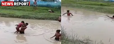 बाराबंकी के मोहम्मदपुर खाला स्थित तुलसीपुर हरक्का गांव में खेलते समय नाले में डूबने से दो सगी बहनों की दर्दनाक मौत हो गई।