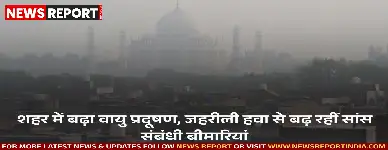 शहर में वायु प्रदूषण का स्तर बढ़ा, जहरीली गैसों व खराब AQI से सांस के मरीजों की मुश्किलें बढ़ीं, विशेषज्ञ चिंतित।