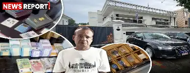 गाजियाबाद में STF ने फर्जी दूतावास का भंडाफोड़ कर हर्षवर्धन जैन नामक एक व्यक्ति को गिरफ्तार किया, जो खुद को विभिन्न देशों का राजदूत बताकर लोगों से ठगी करता था, मौके से भारी मात्रा में नकली दस्तावेज बरामद।