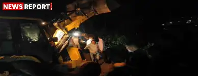 हिमाचल प्रदेश के बिलासपुर जिले में भूस्खलन की चपेट में आने से एक निजी बस दुर्घटनाग्रस्त हुई, 18 लोगों की मौत।