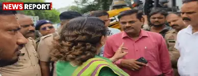 कानपुर: फुटपाथ पर गणेश प्रतिमाएं हटाने पहुंचा नगर निगम का बुलडोजर, महिला मूर्तिकार ने लगाई गुहार