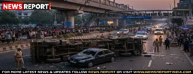 कानपुर के नौबस्ता सागर हाईवे पर डंपर ने सड़क पार कर रहे युवक को कुचला, मौके पर मौत, चालक फरार, गुस्साए लोगों ने जाम लगाया।