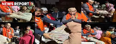 वाराणसी में कैंट विधायक सौरभ श्रीवास्तव ने सुंदरपुर और पटिया में सैकड़ों जरूरतमंदों को शीतलहर से बचाने के लिए कंबल वितरित किए।