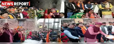 वाराणसी: रामनगर में  विधायक सौरभ श्रीवास्तव ने किया 14.24 लाख की लागत से दो सड़कों का शिलान्यास