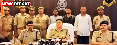 आजमगढ़ पुलिस ने पीएनबी ग्राहक सेवा केंद्र संचालक से लूट करने वाले गिरोह का भंडाफोड़ किया, मुठभेड़ में दो बदमाश घायल हुए जबकि पांच गिरफ्तार किए गए।