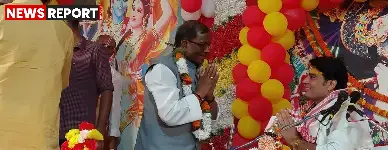 असम के राज्यपाल लक्ष्मण प्रसाद आचार्य ने अपने गृह नगर वाराणसी के रामनगर में श्रीमद्भागवत कथा में भाग लिया, भक्तों से मिले।