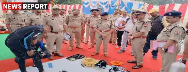 वाराणसी: रामनगर-पीएसी स्थापना दिवस पर बाढ़ राहत दल चयन प्रतियोगिता का हुआ आयोजन, उपकरणों की लगी प्रदर्शनी