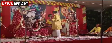 वाराणसी: रामनगर - वरिष्ठ समाजसेवी मुरारी लाल यादव के नेतृत्व में साईं उत्सव वाटिका में रासलीला का भव्य आयोजन
