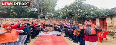 बजरडीहा वार्ड में विधायक सौरभ श्रीवास्तव ने सामुदायिक भवन और व्यायामशाला की नींव बुजुर्गों के हाथों रखवाई।