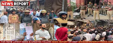 वाराणसी के दालमंडी में चौड़ीकरण परियोजना के तहत प्रशासन ने नोटिस चस्पा किए, भारी सुरक्षा के बीच स्थानीय लोग विरोध दर्ज करा रहे हैं।