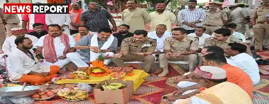 वाराणसी पुलिस कमिश्नर ने पिंडरा विधायक संग बड़ागांव थाने के नवीन भवन का भूमि पूजन किया, मिशन शक्ति और साइबर अपराध पर जागरूकता कार्यशाला भी आयोजित की।