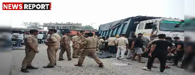 वाराणसी: रामनगर में भीषण सड़क हादसा, हाइवा की टक्कर से एक ही परिवार के तीन की दर्दनाक मौत