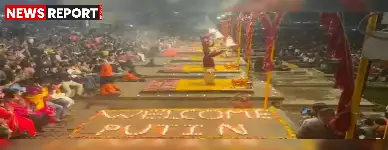 वाराणसी: पुतिन के भारत दौरे पर 1100 दीपों से हुआ भव्य स्वागत, गंगा आरती में दिखा अद्भुत नजारा
