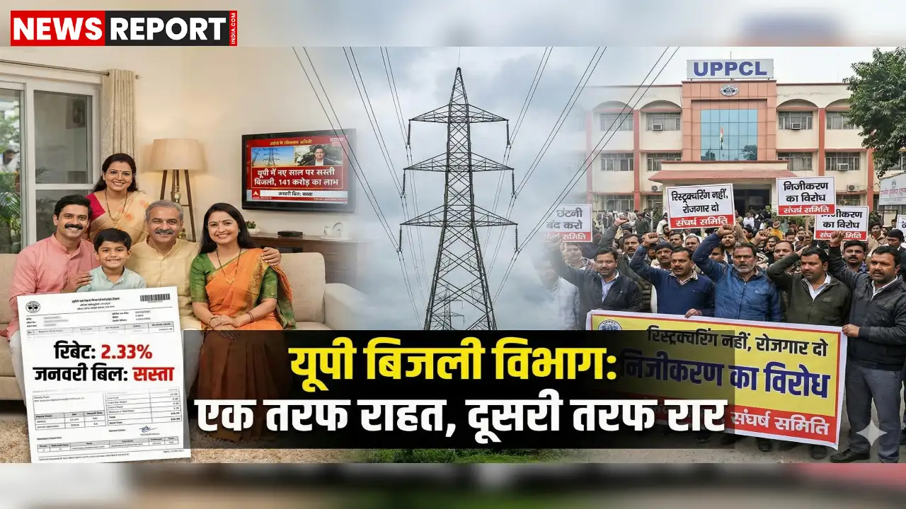 उत्तर प्रदेश के बिजली उपभोक्ताओं को जनवरी से 2.33% की छूट मिलेगी, जिससे उनके बिल सस्ते हो जाएंगे और 141 करोड़ का लाभ होगा।