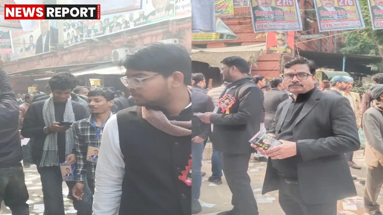 वाराणसी में द बनारस बार एसोसिएशन के वार्षिक चुनाव के लिए 5610 अधिवक्ता कर रहे मतदान, सुरक्षा के कड़े इंतजाम।