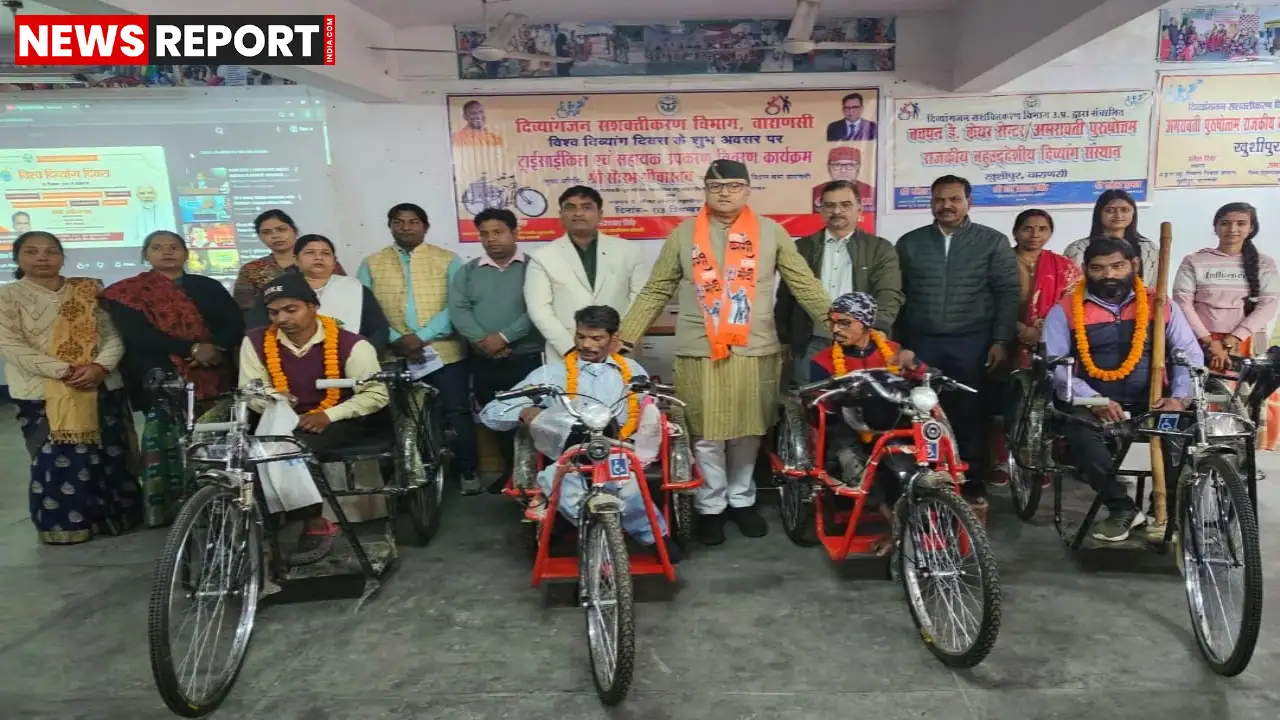विश्व दिव्यांग दिवस पर वाराणसी कैंट विधायक सौरभ श्रीवास्तव ने 299 दिव्यांगजनों को निःशुल्क सहायक उपकरण वितरित कर लाभान्वित किया।