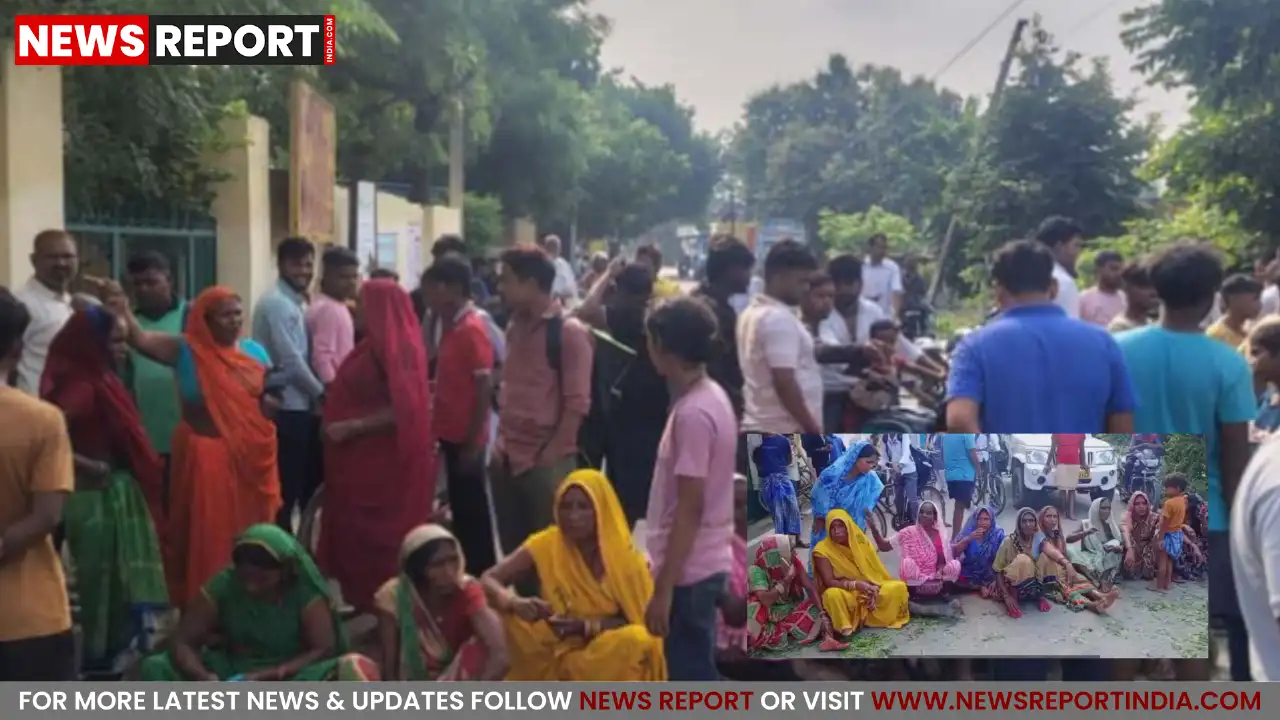 वाराणसी: चौबेपुर में जलभराव से परेशान ग्रामीणों ने सड़क जाम की, प्रशासन पर लगाए आरोप