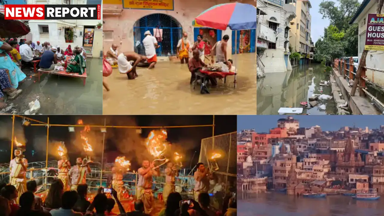 वाराणसी में गंगा-वरुणा का जलस्तर बढ़ा, 30 हजार परिवार बाढ़ की चपेट में आए। वाराणसी में गंगा-वरुणा का जलस्तर बढ़ा, 30 हजार परिवार बाढ़ की चपेट में आए।