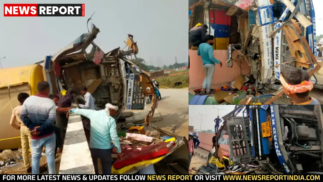 वाराणसी: गाजीपुर हाईवे पर अनियंत्रित टैंकर पलटा, चालक-खलासी की दर्दनाक मौत