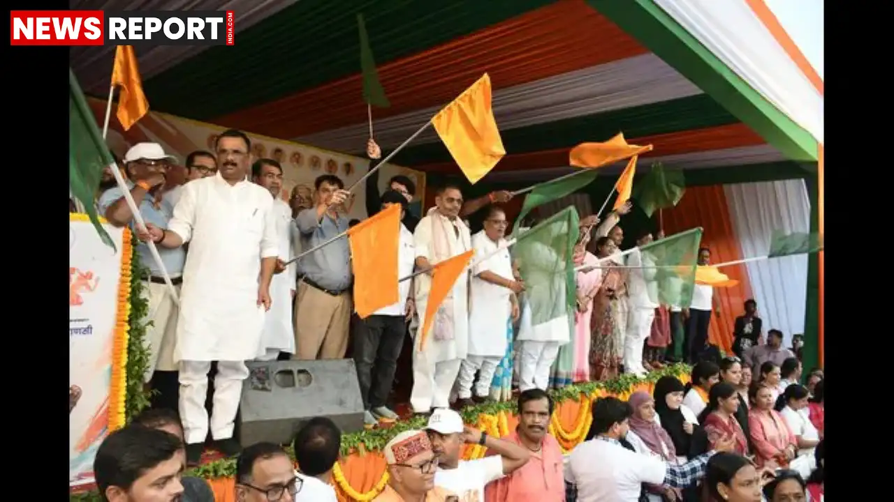 प्रधानमंत्री मोदी के 75वें जन्मदिन सप्ताह पर वाराणसी में 'नमो युवा रन' का भव्य आयोजन हुआ, हजारों युवाओं ने एकता का संदेश दिया।