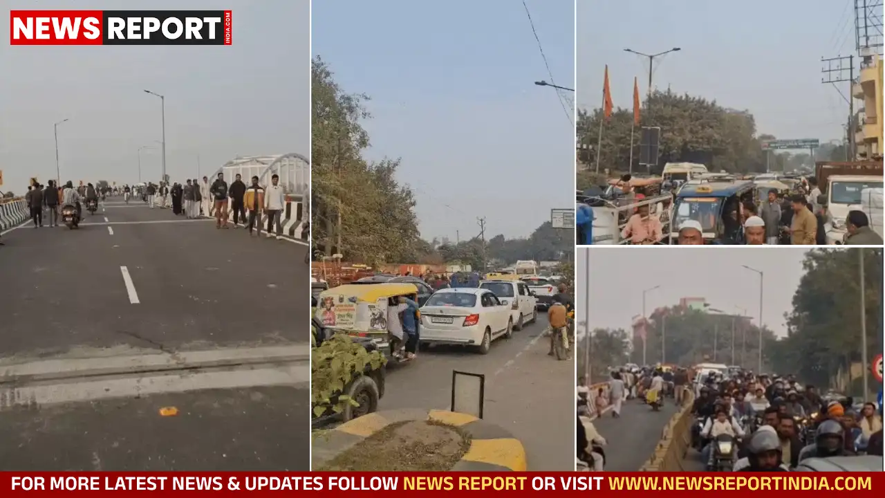 वाराणसी: कज्जाकपुरा फ्लाईओवर ने बढ़ाई जाम की समस्या, संकरे उतार से वाहन फंसे वाराणसी: कज्जाकपुरा फ्लाईओवर ने बढ़ाई जाम की समस्या, संकरे उतार से वाहन फंसे