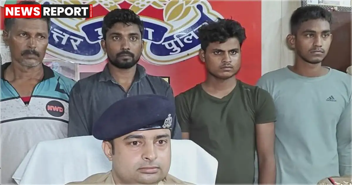 वाराणसी में लंका पुलिस ने पशु तस्करी गिरोह का भंडाफोड़ करते हुए रमना के पास से चार तस्करों को गिरफ्तार किया और 38 गायों, 3 सांडों व 17 बछियाओं समेत 58 मवेशियों को मुक्त कराया, मास्टरमाइंड फरार।