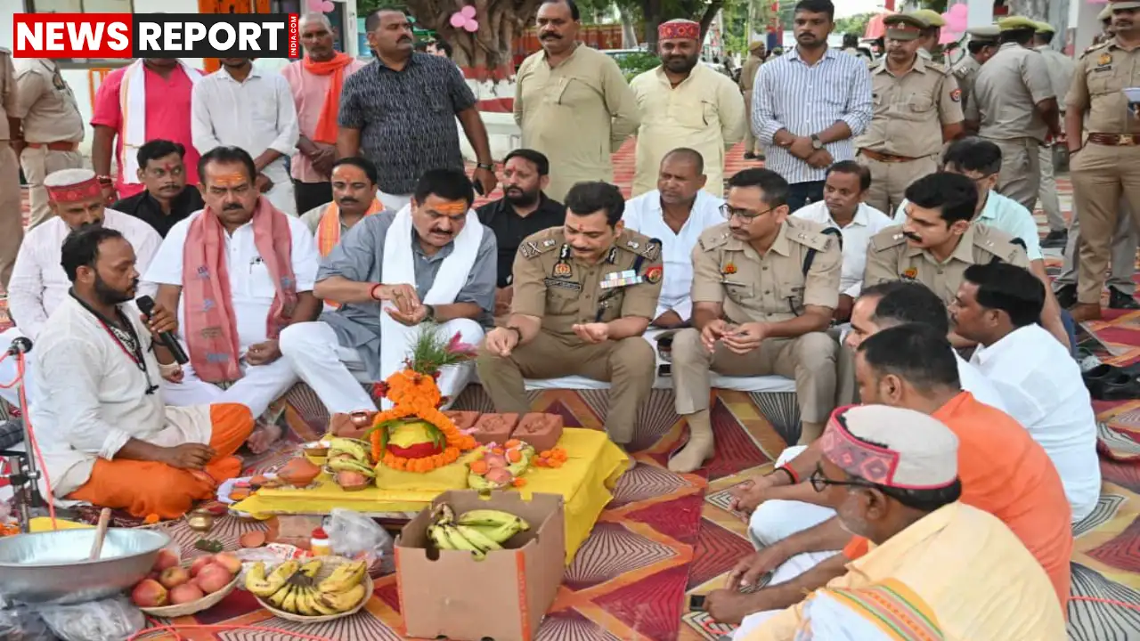 वाराणसी पुलिस कमिश्नर ने पिंडरा विधायक संग बड़ागांव थाने के नवीन भवन का भूमि पूजन किया, मिशन शक्ति और साइबर अपराध पर जागरूकता कार्यशाला भी आयोजित की।