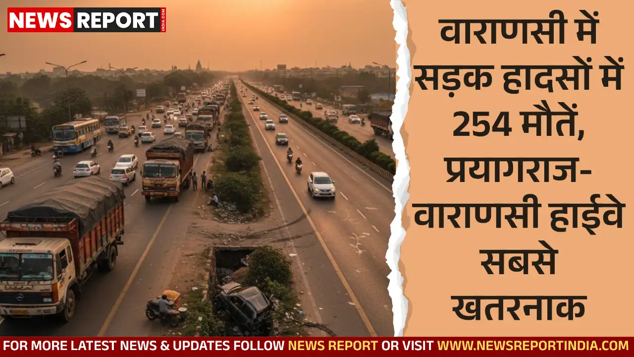 वाराणसी में 11 महीने में सड़क हादसों में 254 लोगों की मौत हुई है, प्रयागराज-वाराणसी हाईवे पर सर्वाधिक 97 जानें गईं।