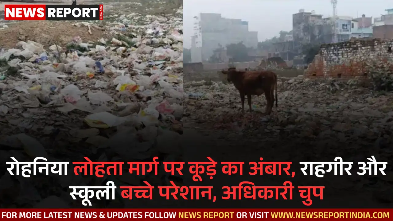 वाराणसी: रोहनिया लोहता मार्ग पर कूड़े का अंबार, राहगीर और स्कूली बच्चे परेशान, अधिकारी चुप वाराणसी: रोहनिया लोहता मार्ग पर कूड़े का अंबार, राहगीर और स्कूली बच्चे परेशान, अधिकारी चुप