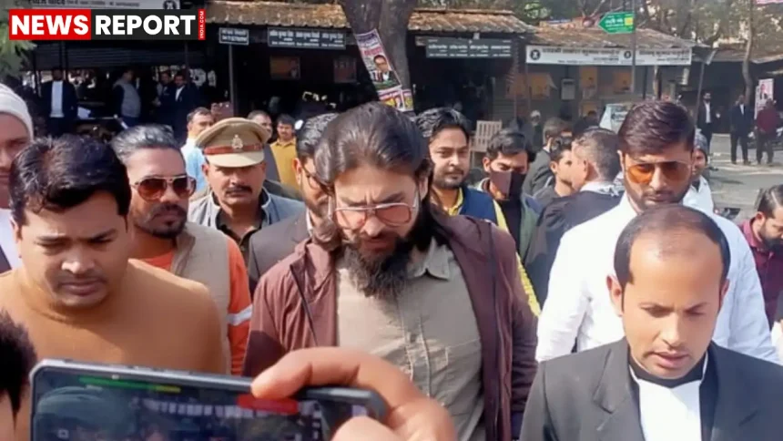 मऊ न्यायालय में पेशी के दौरान अब्बास अंसारी मामले में कड़ी सुरक्षा और बैरिकेडिंग